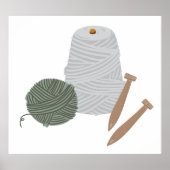 編み物 ポスター (正面)