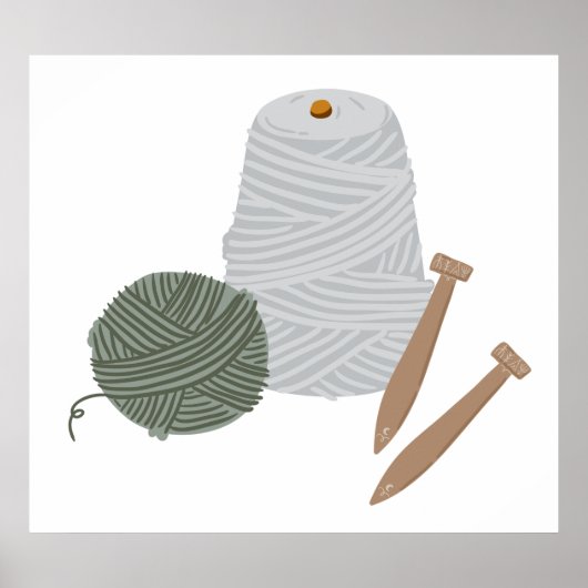 編み物 ポスター (正面)