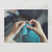 編み物 ポストカード (正面)