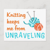 編み物 ポストカード (正面)