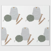 編み物 ラッピングペーパー (フラット)