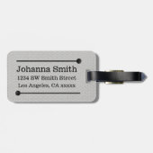 編み物・不十分なヤーン工芸品タイポグラフィ ラゲッジタグ (裏面横)