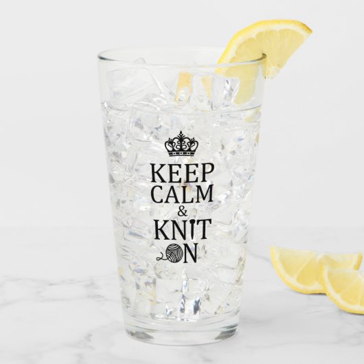 編み物・保Calm Nite On ・工芸品 タンブラーグラス (アイス裏面)