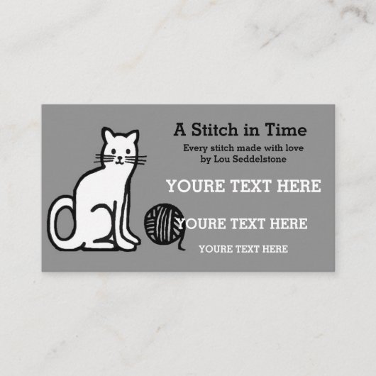 編み物 名刺 (正面)