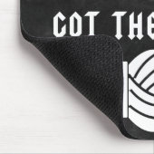 編み物・大きな玉の糸工芸品ダーク マウスパッド (コーナー)