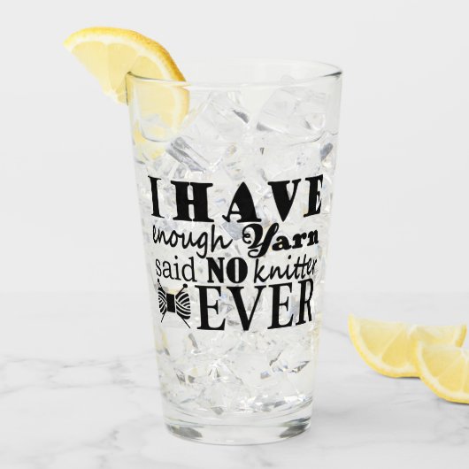 編み物・糸の工芸品が足りない タンブラーグラス (アイス正面)