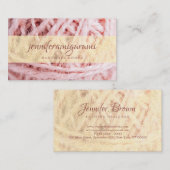 編み物 糸 編み針 手工芸 名刺 (正面/裏面)