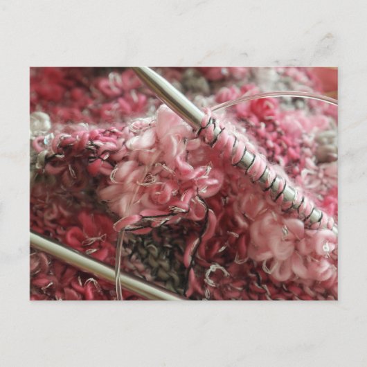 編み物(羊毛) ポストカード (正面)