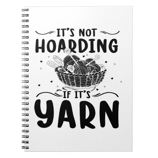 編み物 |裁縫機械編み機おばあちゃんギフト ノートブック (正面)