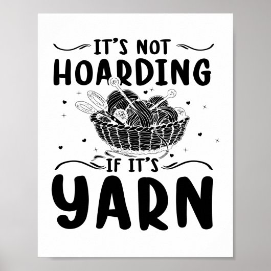 編み物 |裁縫機械編み機おばあちゃんギフト ポスター (正面)