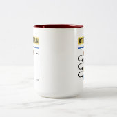 編み物 – 退職計画2024マグカップ ツートーンマグカップ (中央)