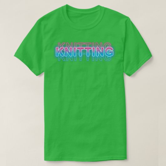 編み物 Tシャツ (デザイン正面)