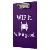 編み物・ WIP良い工芸品{Dark} クリップボード (左)