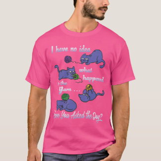 編み物Tシャツ 糸がどこに行ったのかわからない Tシャツ