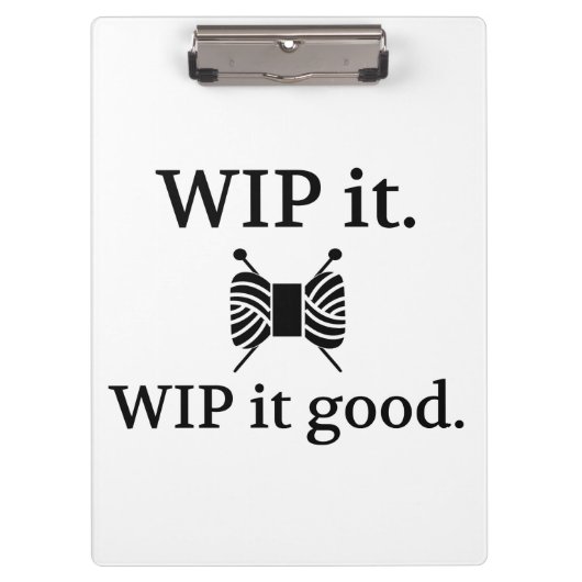 編み物WIPいい工芸品 クリップボード (正面)