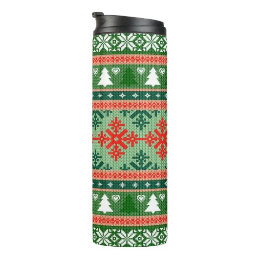 編み目の悪いクリスマスセーター タンブラー (回転右)