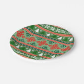 編み目の悪いクリスマスセーター ペーパープレート (アングル)