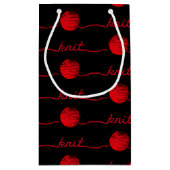 編み糸の文字 スモールペーパーバッグ (裏面)