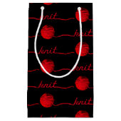 編み糸の文字 スモールペーパーバッグ (正面)