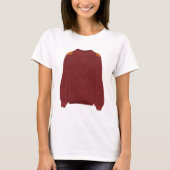 編み込みセーター Tシャツ (正面)