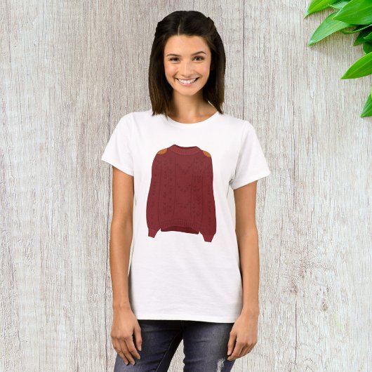 編み込みセーター Tシャツ