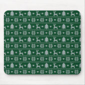 編み込みニットクリスマスパターン マウスパッド (正面)