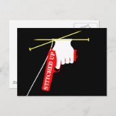 編み銃のステッチ ポストカード (正面/裏面)