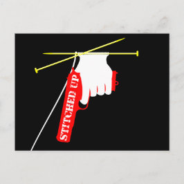 編み銃のステッチ ポストカード