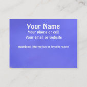 編み、かぎ針で編みます及び繊維の芸術! 名刺 (裏面)