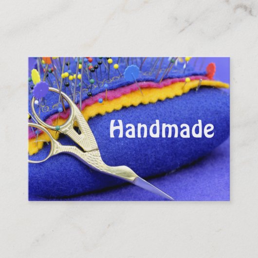 編み、かぎ針で編みます及び繊維の芸術! 名刺 (正面)