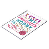 編むが糸を集めお気に入りのるのが趣味だ ノートブック (左側)