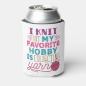 編むが糸を集めお気に入りのるのが趣味だ 缶クーラー (缶裏面)