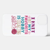 編むが糸を集めお気に入りのるのが趣味だ Case-Mate iPhoneケース (裏面 (横))