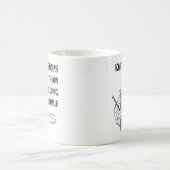 編むことは人々のマグのデザインの殺害からの私をストップ コーヒーマグカップ (中央)