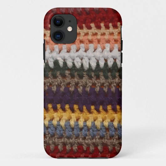 編むことは縞で飾ります Case-Mate iPhoneケース (裏面)