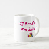 編むこと コーヒーマグカップ (正面右)