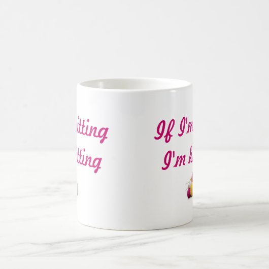 編むこと コーヒーマグカップ (中央)