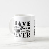 編むこと • 十分なヤーンが2017年を制作しません コーヒーマグカップ (正面左)