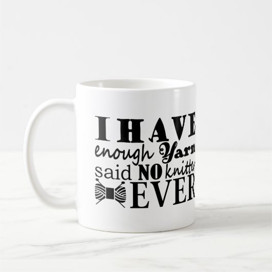 編むこと • 十分なヤーンが2017年を制作しません コーヒーマグカップ (左)