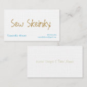 編むこと 名刺 (正面/裏面)