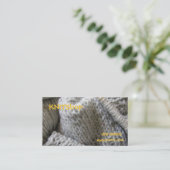 編むこと 名刺 (スタンド正面)