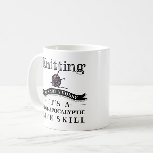 編むこと: 後終末論的な生命技術のマグ コーヒーマグカップ (正面左)