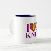 編むのが大好き – マグカップ (正面左)