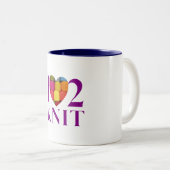 編むのが大好き – マグカップ (正面右)