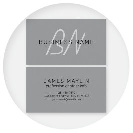 編スタイリッシュモダン集可能な名前 | 黒と濃いグレー 名刺