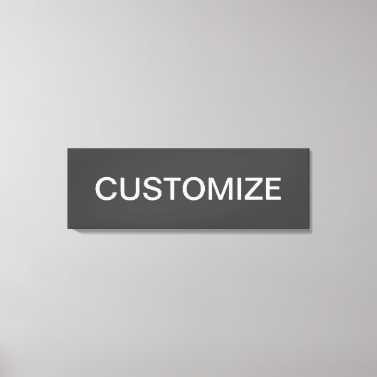 編モダンはっきりした集可能な名称、ビジネスまたはブランド等 キャンバスプリント (正面)