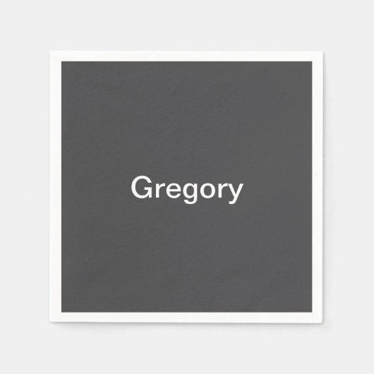 編モダンはっきりした集可能な名称、ビジネスまたはブランド等 スタンダードカクテルナプキン (正面)