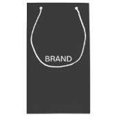 編モダンはっきりした集可能な名称、ビジネスまたはブランド等 スモールペーパーバッグ (裏面)