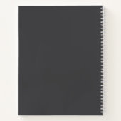 編モダンはっきりした集可能な名称、ビジネスまたはブランド等 ノートブック (裏面)