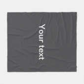 編モダンはっきりした集可能な名称、ビジネスまたはブランド等 フリースブランケット (正面(横))